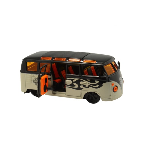 Maisto 1:24 Scale Harley-Davidson VW Samba Van Diecast Model