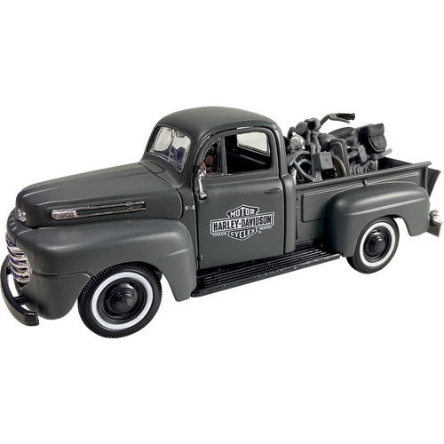 Maisto 1:24 Scale Ford F-1 Pick-Up w/WLA 1942 Flathead Diecast Model