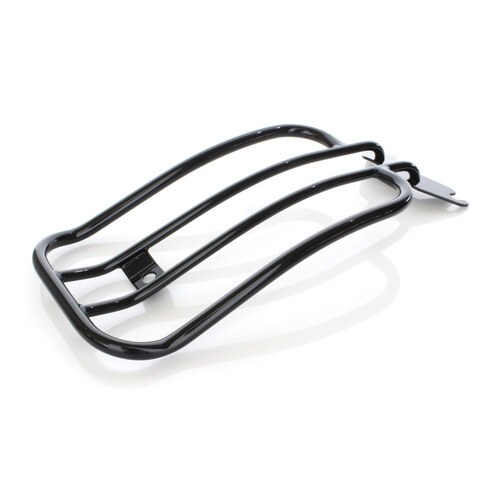 Motherwell Products MWL-175-09GB Solo Seat Luggage Rack Gloss Black for Deluxe/Heritage 05-17/Fat Boy 07-17