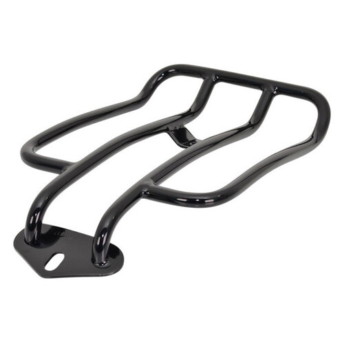 Motherwell Products MWL-216GB Solo Seat Luggage Rack Black for Sportster 04-21