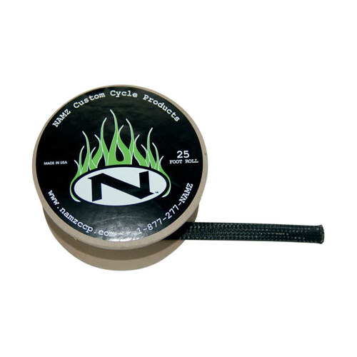 NAMZ Custom Cycle Products NMZ-NBFS-2502 1/4" Flex Sleeving Black