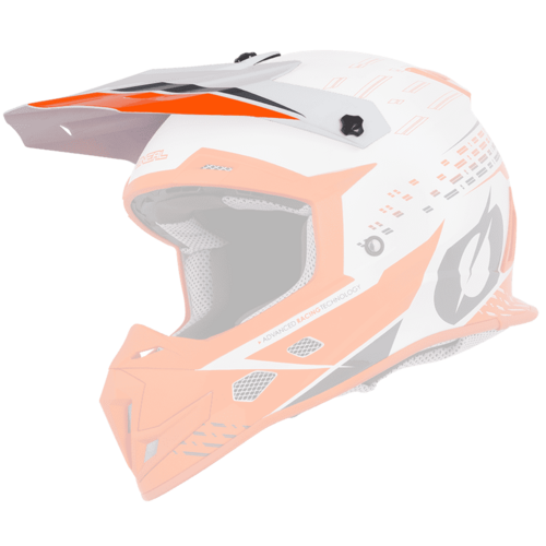 Oneal Replacement Peak for 2020 5 SRS Trace White/Orange Helmet