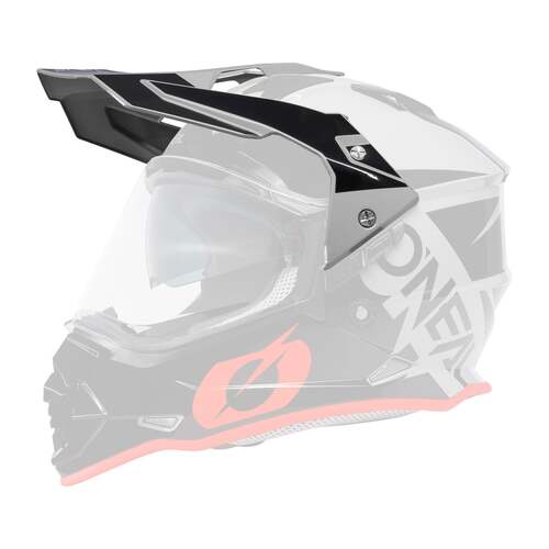 Oneal Replacement Peak for 2023 Sierra II R V.23 Grey/Black/Red Helmet