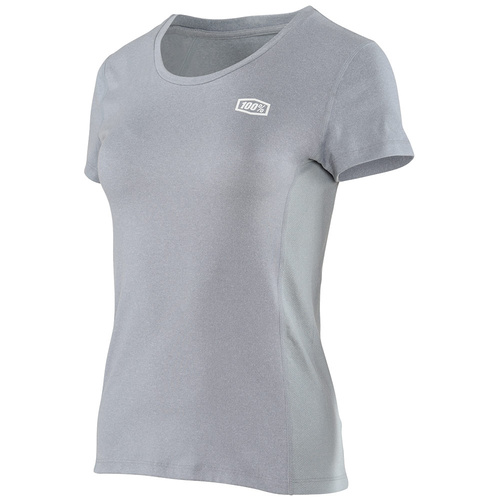 100% Sprint Tech Grey Womens Tee [Size:LG]