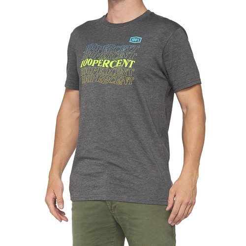 100% Silva Charcoal Heather T-Shirt [Size:SM]