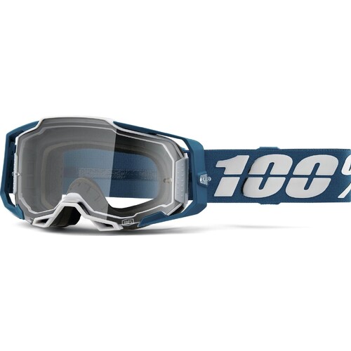 100% Armega Goggles Albar w/Clear Lens