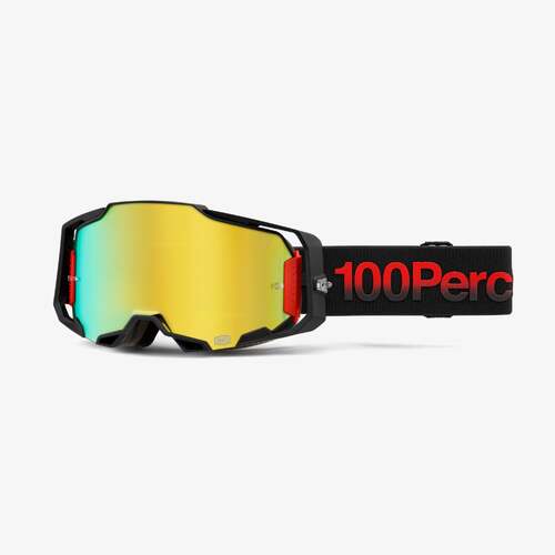 100% Armega Goggles Tzar w/Mirror Gold Lens