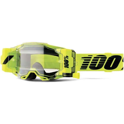 100% Armega Forecast Goggles Nuclear Citrus w/Clear Lens