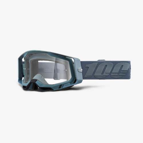 100% Racecraft2 Goggles Battleship w/Clear Lens