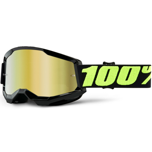 100% Strata2 Goggles Upsol w/Mirror Gold Lens