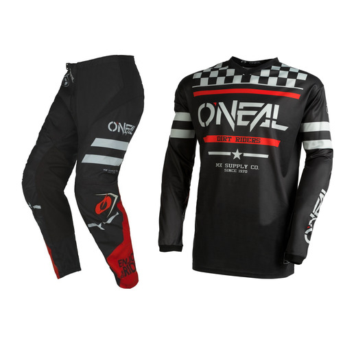 Oneal 2022 Element Squadron V.22 Black/Grey Gear Set