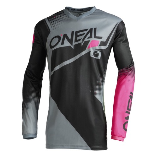 Oneal 2022 Element Racewear V.22 Black/Grey/Pink Womens Jersey [Size:XL]