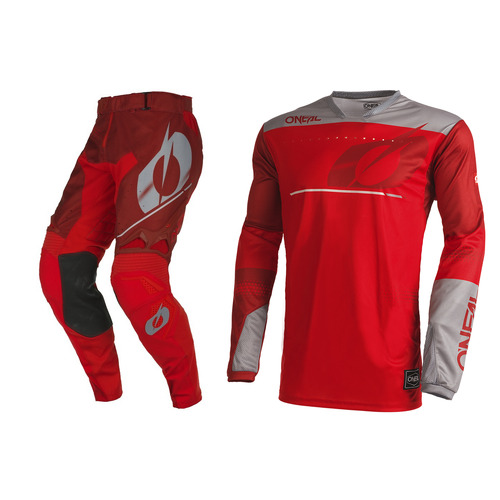 Oneal 2022 Hardwear Haze V.22 Red/Grey Gear Set