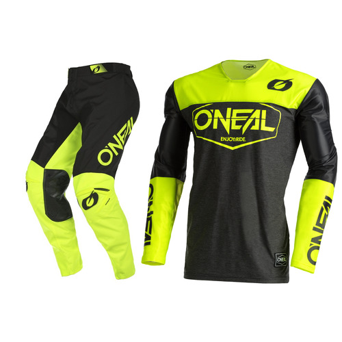 Oneal 2022 Mayhem Hexx V.22 Black/Yellow Gear Set