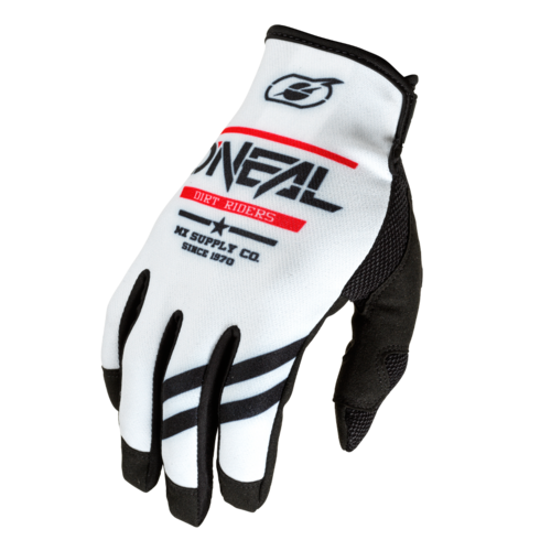 Oneal 2023 Mayhem Squadron V.22 White/Black Gloves [Size:XL]