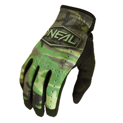 Oneal 2024 Mayhem Camo V.22 Black/Green Gloves [Size:MD]