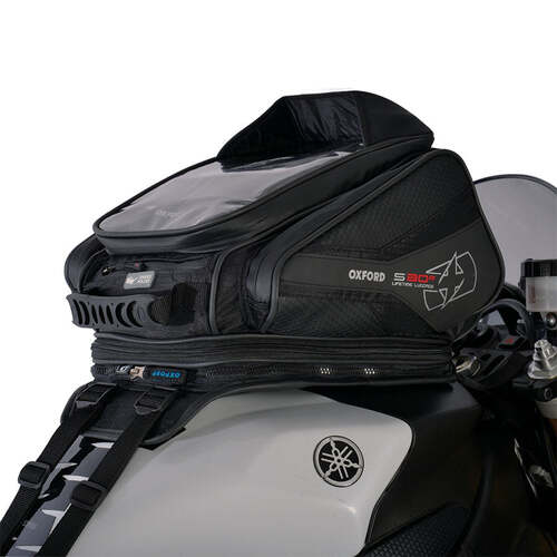 Oxford S30R Tank Strap-On Tank Bag Black