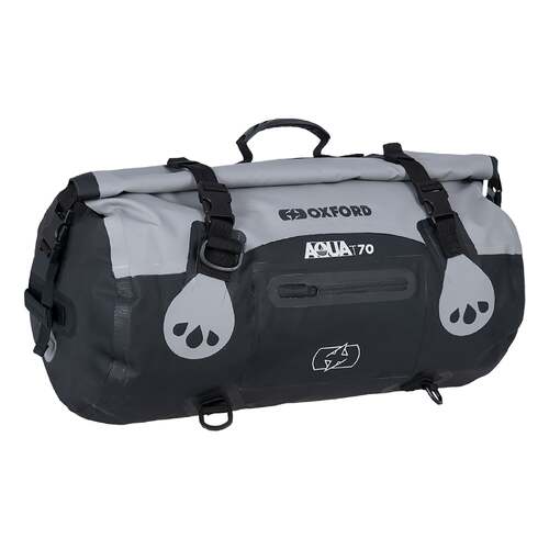 Oxford Aqua T-70 Roll Bag Grey/Black