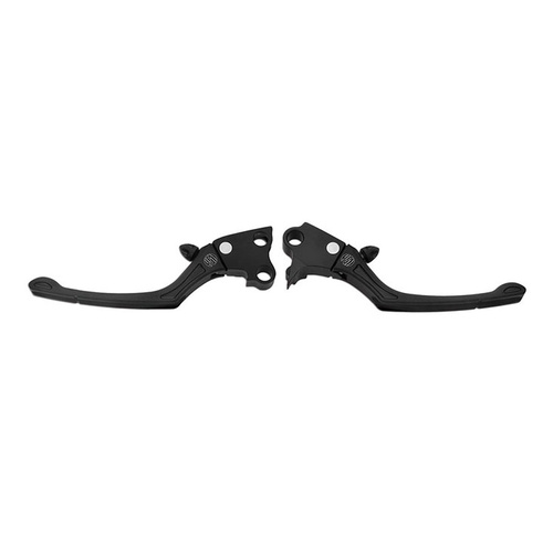 Roland Sands Designs P00624007SMB Avenger Lever Set w/Inlays FLH 08-13 FLHR 08-Upw/Clutch Cable Black Ops