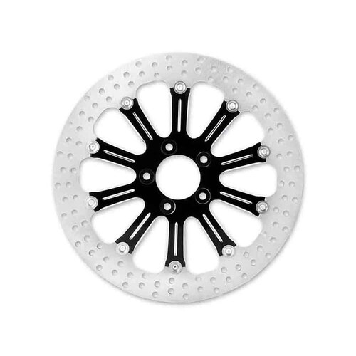 Performance Machine P01331523RELSBMP 11.5" Rear Revel Disc Rotor Black Contrast Cut Platinum for H-D 81-Up w/11-1/2" Disc Rotor