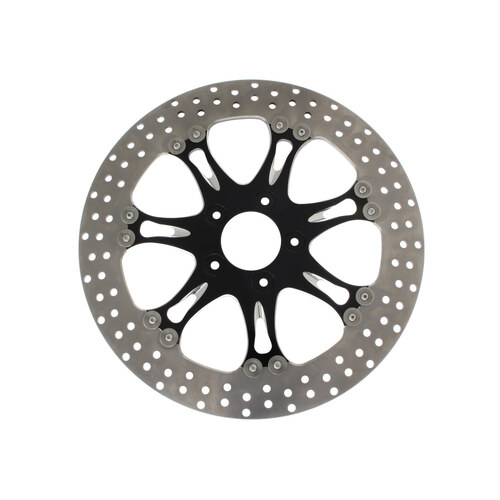 Performance Machine P01333015HEASBMP 13" Left or Right Hand Front Heathen/Paramount Disc Rotor Black Contrast Cut Platinum