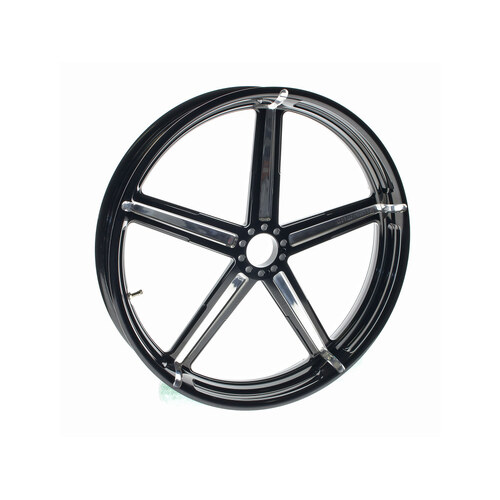 Performance Machine P01571106RFRMBMP 21" x 3.50" Wide Formula Wheel Black Contrast Cut Platinum