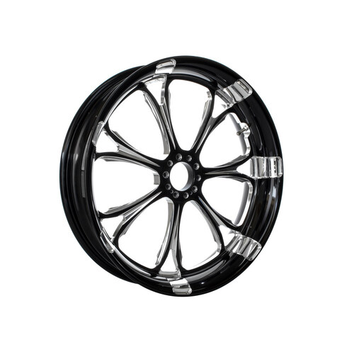 Performance Machine P01571106RPARBMP 21" x 3.50" Wide Paramount Wheel Black Contrast Cut Platinum