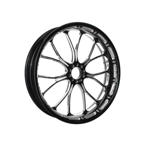 Performance Machine P01573814RHEABMP 18" x 5.50" Wide Heathen Wheel Black Contrast Cut Platinum