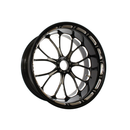 Performance Machine P01573825RHEABMP 18" x 8.50" Wide Heathen Wheel Black Contrast Cut Platinum