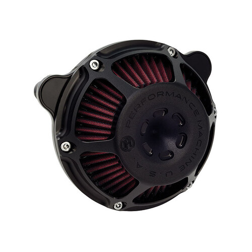 Performance Machine P02062080SMB Max HP Air Cleaner Kit Black Ops for Sportster 91-21