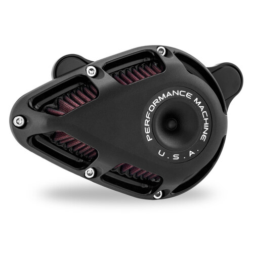 Performance Machine P02062140SMB Jet Air Cleaner Kit Black Ops for Milwaukee-Eight Touring 17-Up/Softail 18-Up