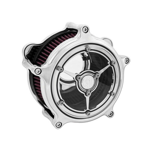 Roland Sands Designs P02062143CH Clarity Air Cleaner Kit Chrome for Milwaukee-Eight Touring 17-Up/Softail 18-Up