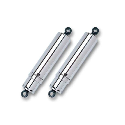 Progressive Suspension PS-412-4042C 412 Series 12" Rear Shock Absorbers w/Full Cover Chrome for Dyna 91-17