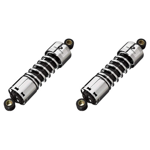 Progressive Suspension PS-412-4062C 412 Series 11" Standard Spring Rate Rear Shock Absorbers Chrome for Sportster 04-21