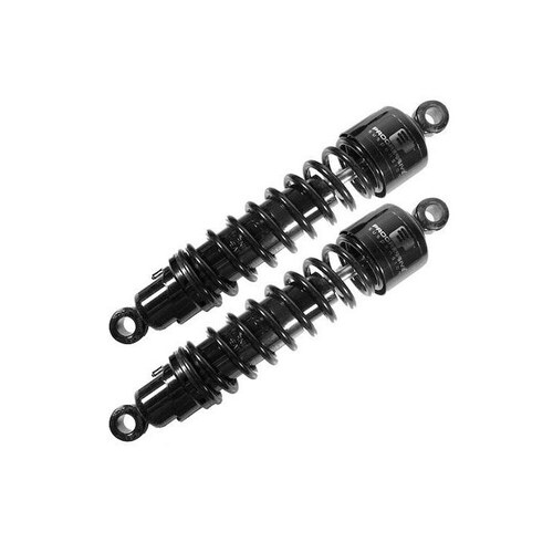 Progressive Suspension PS-412-4065B 412 Series 13" Standard Spring Rate Rear Shock Absorbers Black for Sportster 04-21