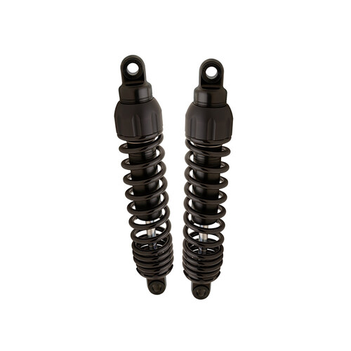 Progressive Suspension PS-444-4002B 444 Series 13" Standard Spring Rate Rear Shock Absorbers Black for Touring 80-Up/Sportster 79-03/FXR 82-94