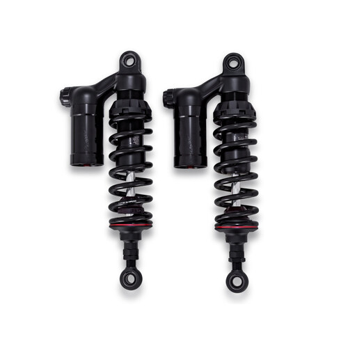 Progressive Suspension PS-990-1001 990 Sport Series 12.5" Rear Shock Absorbers Black for Dyna 91-17