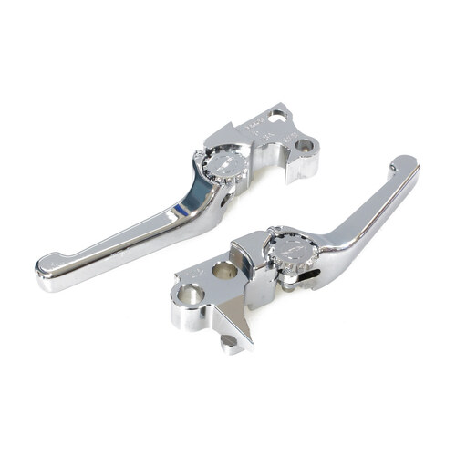 PSR PSR-12-00651-20 Adjustable Anthem Levers Chrome for Softail 96-14/Dyna 96-17/Touring 96-07/Sportster 96-03