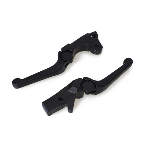 PSR PSR-12-00651-22 Adjustable Anthem Levers Black for Softail 96-14/Dyna 96-17/Touring 96-07/Sportster 96-03