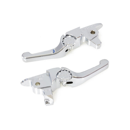 PSR PSR-12-01661-20 Adjustable Shorty Anthem Levers Chrome for Touring 17-20