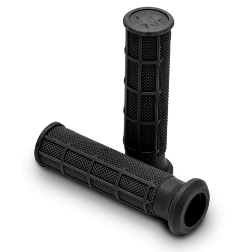 ProTaper PT02-4848 ATV Single Density Half Waffle Grips (Soft Compound) Black