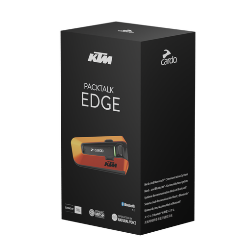 Cardo PACKTALK Edge KTM Single Bluetooth Communication System