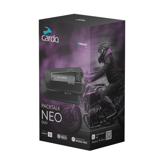 Cardo PACKTALK Neo Duo Bluetooth Communication System (JBL)