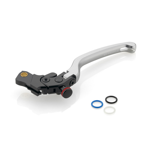 Rizoma 3D Clutch Lever Silver for Aprilia RSV4/Honda CBR600RR/C-ABS/1000 RR/Suzuki GSX-R Models/-S/Yamaha Some Models