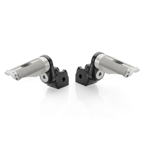 Rizoma Street Rider Footpeg Adaptors Black for Ducati Hypermotard SP/Multistrada 1200/1200 S/Scrambler 800/Sixty2/Monster 821/1200