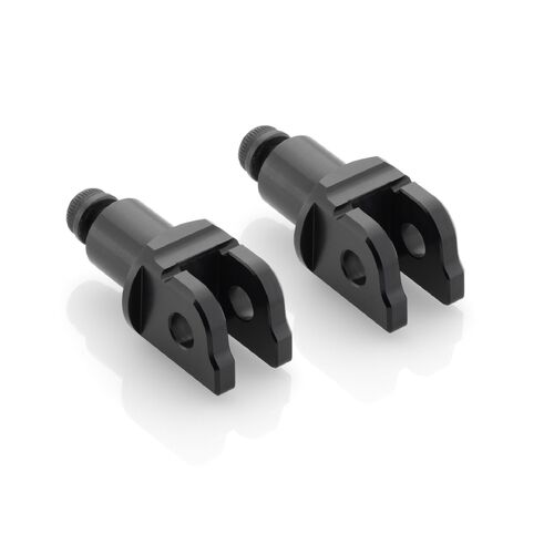 Rizoma Peg Adaptors for Rider Footpegs Black for BMW R NineT Racer/S 1000 R/S 1000 RR