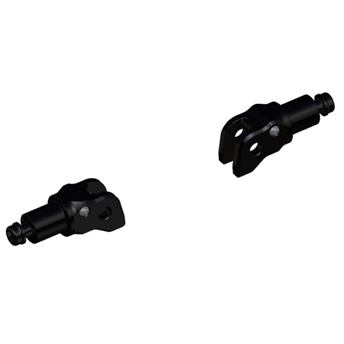 Rizoma PRO/B-PRO/Street Rider Footpeg Adaptors Black for Husqvarna Svartpilen 401/Vitpilen 701