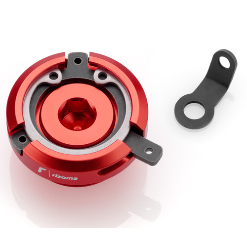 Rizoma Engine Oil Filler Cap Red for Suzuki Models