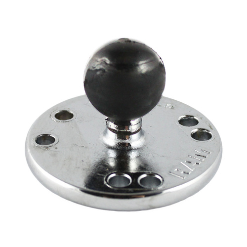 RAM Mounts Chrome Round Plate w/Ball