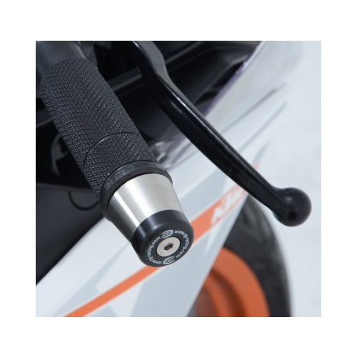 R&G Racing Bar End Sliders Black for KTM RC390/Honda CBR500R